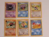 Lof of (6) Pokémon Original Base and Fossil Cards Common and Uncommon