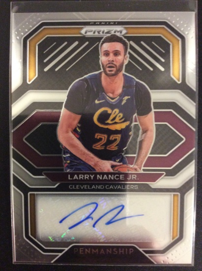 2020-21 Prizm Larry Nance Jr. “Penmanship” autograph card