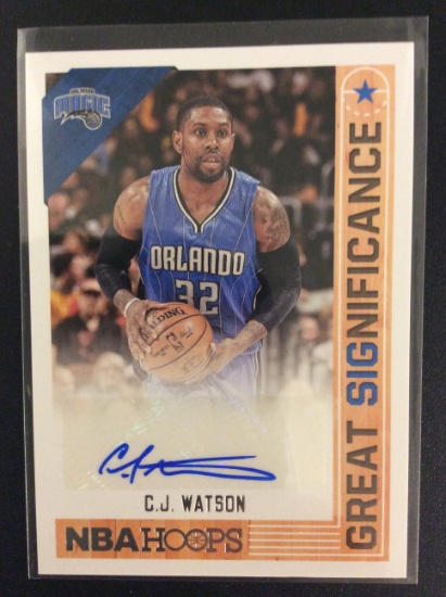 2017-18 NBA Hoops C.J. Watson autograph