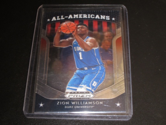 Zion Williamson 2019 Panini Prizm Draft Picks RC All-Americans #100 Rookie Card