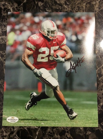 Antonio Pittman “Ohio State” Autographed 8+10 Photo with Certified COA