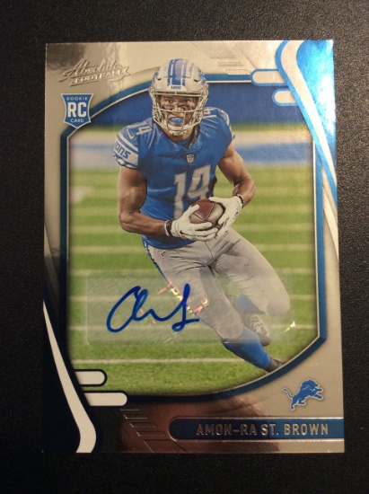 2021 Absolute Amon-RA St. Brown “Rookie Autograph”