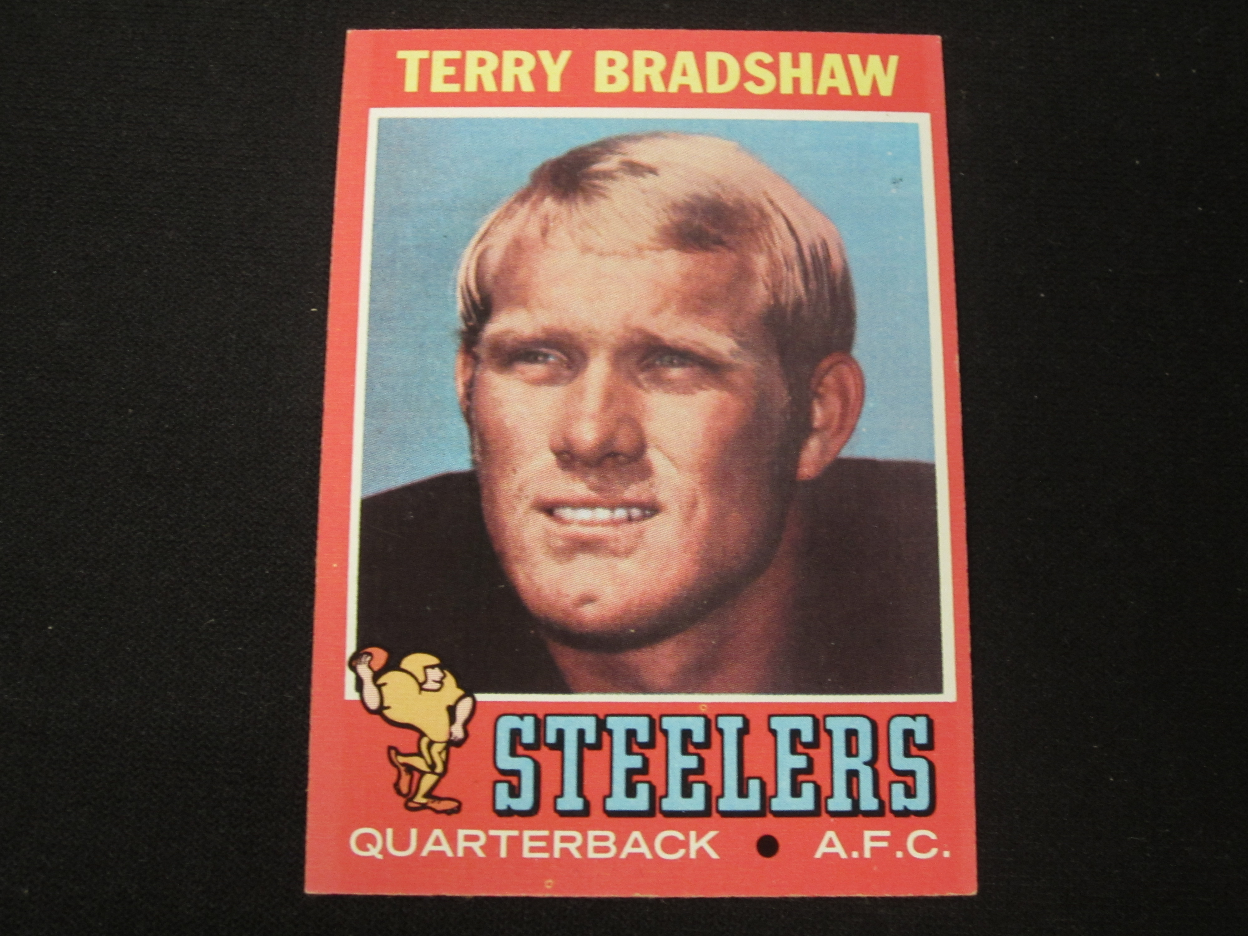 1977 Topps Terry Bradshaw 245 Football Card Pittsburgh 