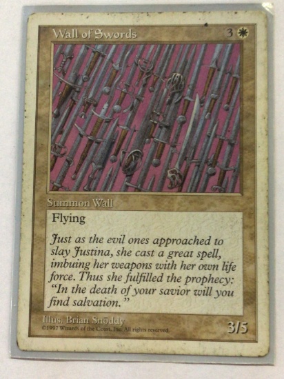 MAGIC THE GATHERING FIFTH EDITION UNCOMMON WALL OF SWORDS 3/5