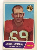 1968 Topps Football Sherrill Headrick #96 Rookie RC Cincinnati Bengals