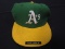 Mike Norris A's game worn hat FSG COA