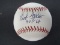 Bob Feller Indians signed ROMLB baseball COA
