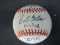 Bob Feller Indians signed stat OAL baseball COA