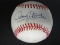 Rocky Colavito signed OAL baseball JSA COA