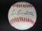 Lew Burdette Roy Sievers auto OAL baseball COA