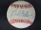 Bob Feller Indians signed OAL baseball CAS COA