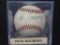 Pete Broberg Mariners signed baseball COA