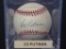 Ed Putman Cubs signed baseball CAS COA