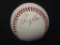 Chris Magruder Indians Signed Baseball COA