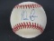Nolan Ryan signed OAL baseball CAS COA