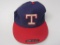 Bump Wills Rangers Game Worn Hat COA