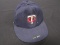 Jim Perry Twins signed game worn hat FSG COA