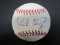 Milton Bradley Indians signed Baseball COA