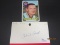 Phil Roof Signed Index Card JSA Coa