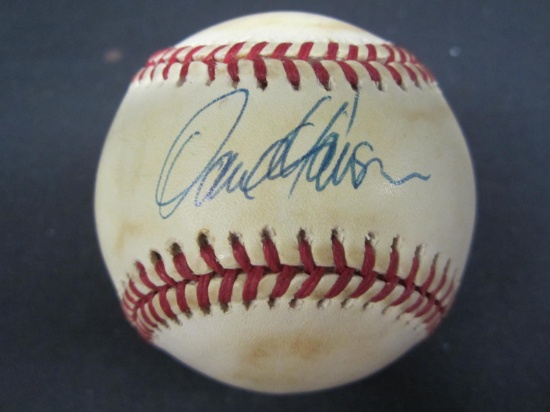Dave Hansen signed ONL baseball CAS COA