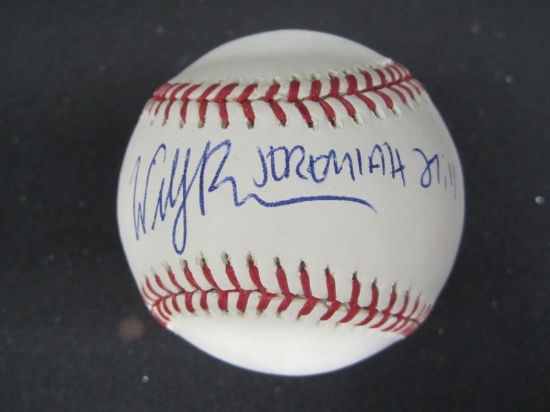 Will Benson Indians signed ROMLB baseball COA