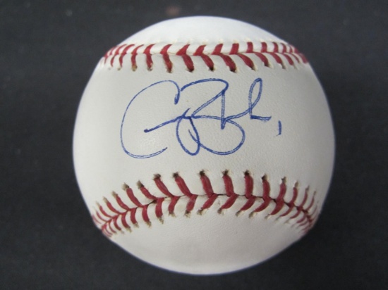 Casey Blake Indians signed ROMLB baseball COA