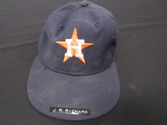 JR Richard Houston Astros game worn hat FSG COA