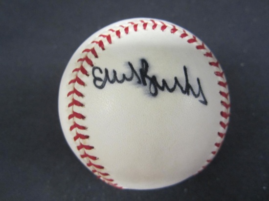 Ellis Burks Indians signed ROMLB baseball COA