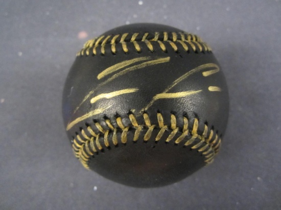 Ronald Acuna Jr signed black ROMLB BAS COA