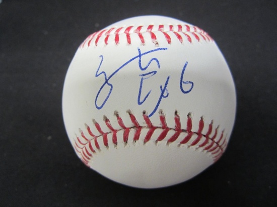 Yu Chang Cleveland Indians signed baseball COA