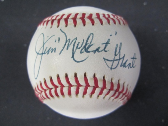 Jim Mudcat Grant signed Alumni baseball COA