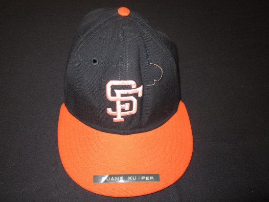 Duane Kuiper SF Giants Game Worn Hat FSG COA