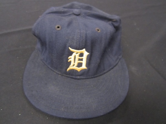 Detroit Tigers Vintage game worn hat FSG COA