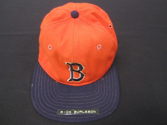 Rick Burleson Boston signed game worn hat COA