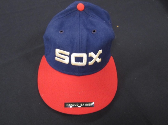 Harold Baines White Sox game worn hat FSG COA