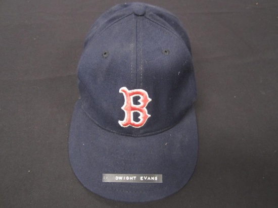 Dwight Evans Red Sox game worn hat FSG COA