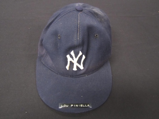 Lou Piniella Yankees game worn hat FSG COA