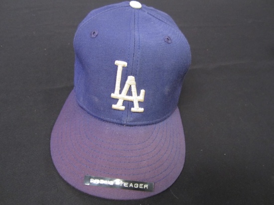 Steve Yeager Dodgers game worn hat FSG COA