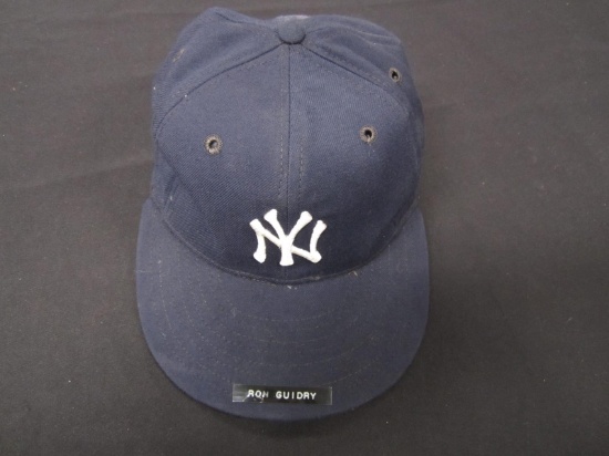 Ron Guidry Yankees game worn hat FSG COA