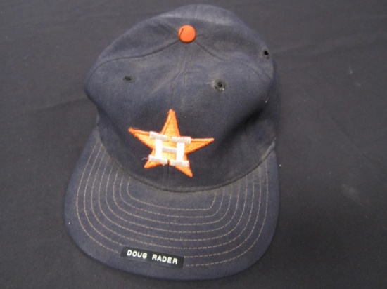 Doug Rader Astros game worn hat FSG COA