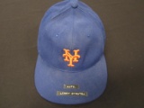 Lenny Dykstra Mets auto game worn hat FSG COA
