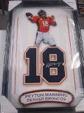 Peyton Manning Broncos 3D Vertical Photo Framed