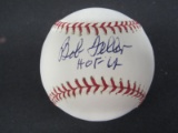 Bob Feller Indians signed ROMLB baseball COA
