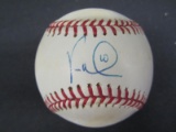 Vernon Wells signed ROMLB baseball JSA COA