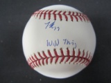 James Karinchak signed ROMLB baseball JSA COA