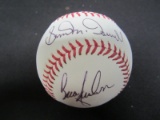 Cleveland Indians multi signed baseball COA