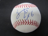 Yu Chang Cleveland Indians signed baseball COA