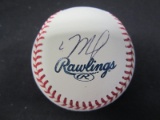 Joe Mauer Twins Signed ROMLB Baseball COA
