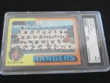 1975 TOPPS RANGERS TEAM BILLY MARTIN MGR MINT 9