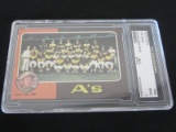 1975 TOPPS ATHELTICS TEAM ALVIN DARK MGR MINT 9